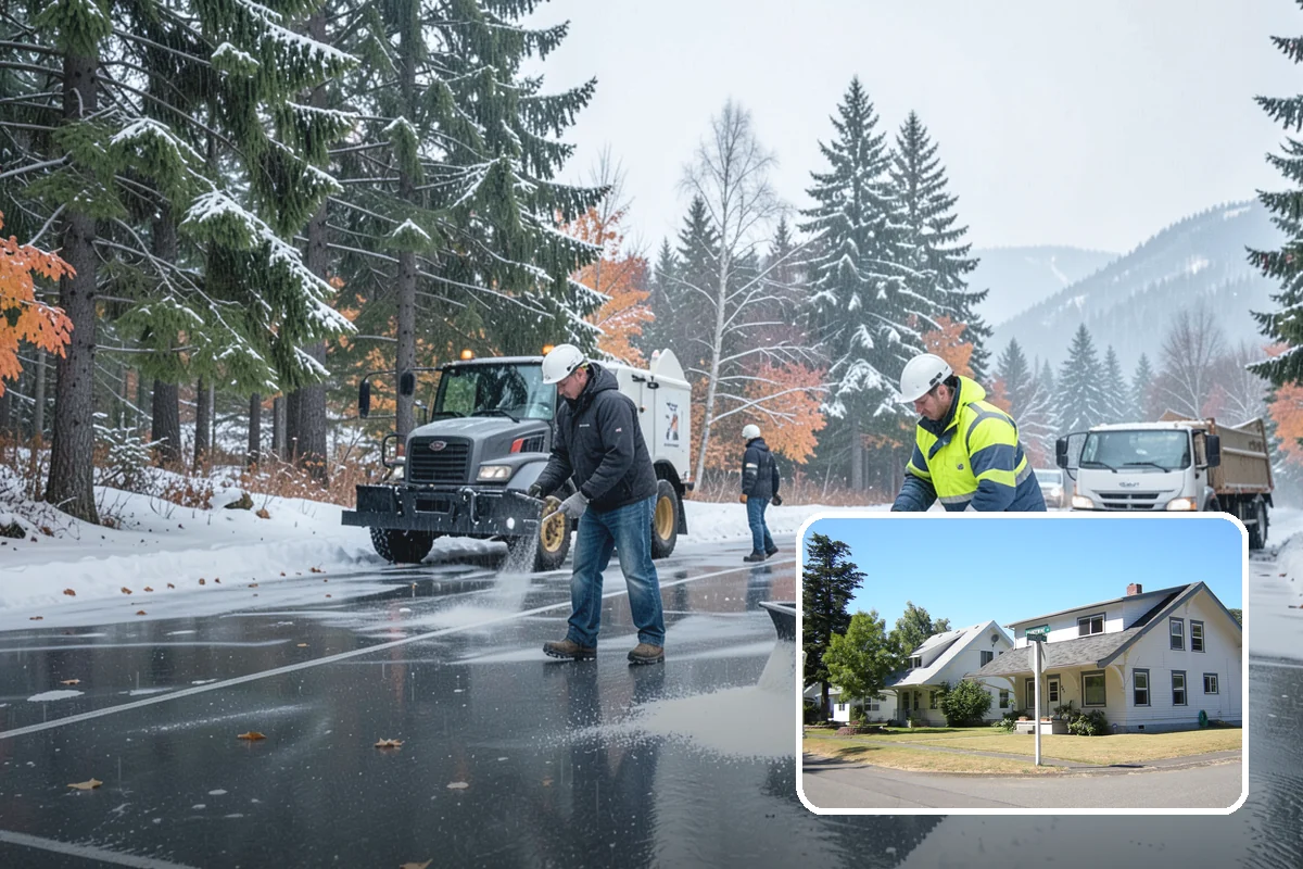 Ice Storm Response in DuPont, Pierce County, WA - Fast dispatch during active glazing conditions when traction disappears
