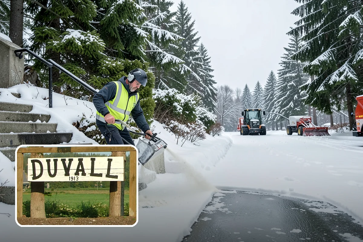 Ice Storm Response in Duvall, King County, WA - Fast dispatch during active glazing conditions when traction disappears