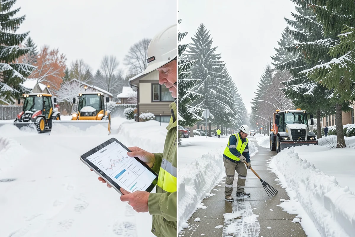 Ice Storm Response in Duvall, King County, WA - Monitor National Weather Service ice-accretion forecasts and stage crews before onset