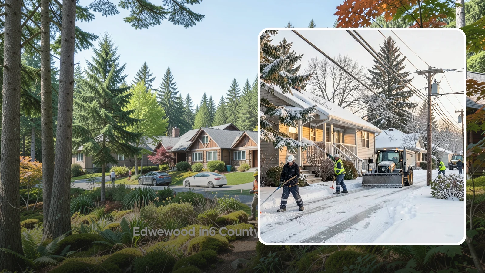 Ice Storm Response in Edgewood, Pierce County, WA - We mobilize fast when a Western Washington ice storm glazes your property in a hard, hazardous shell.