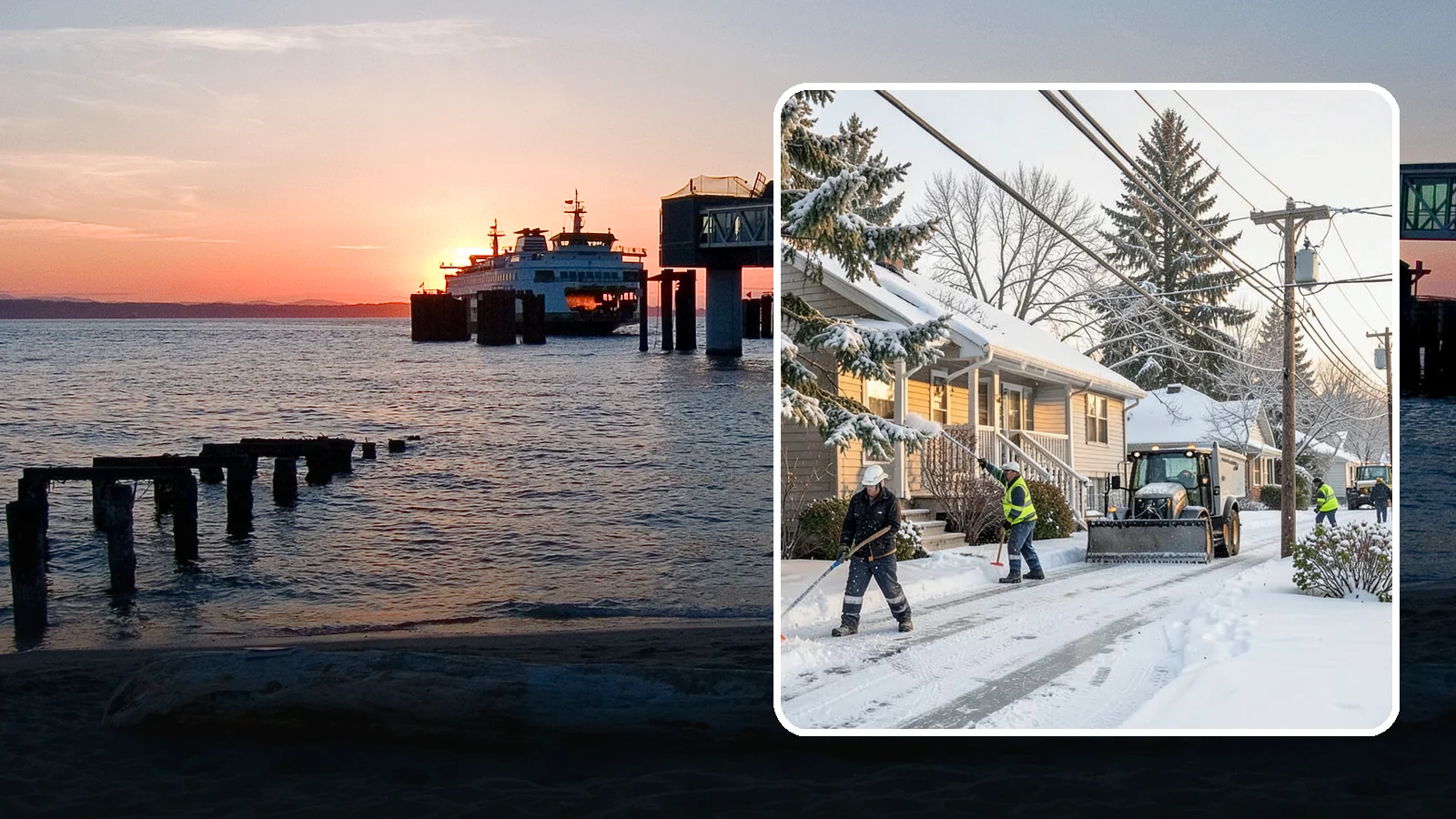 Ice Storm Response in Edmonds, Snohomish County, WA - We mobilize fast when a Western Washington ice storm glazes your property in a hard, hazardous shell.