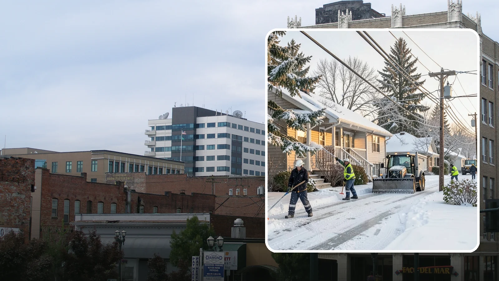 Ice Storm Response in Everett, Snohomish County, WA - We mobilize fast when a Western Washington ice storm glazes your property in a hard, hazardous shell.