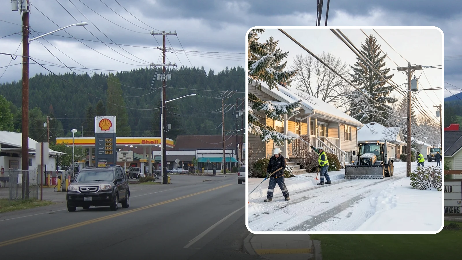 Ice Storm Response in Granite Falls, Snohomish County, WA - We mobilize fast when a Western Washington ice storm glazes your property in a hard, hazardous shell.