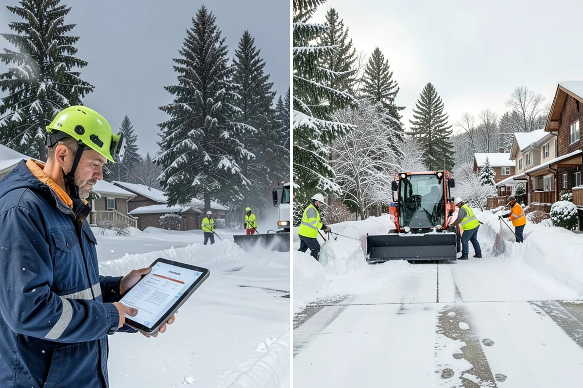 Ice Storm Response in Hunts Point, King County, WA - Monitor National Weather Service ice-accretion forecasts and stage crews before onset