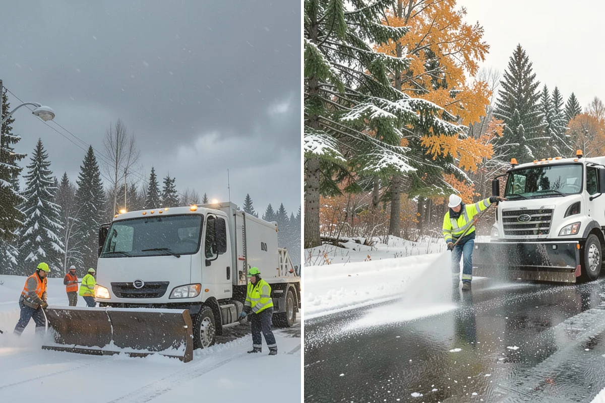 Ice Storm Response in Kirkland, King County, WA - Monitor National Weather Service ice-accretion forecasts and stage crews before onset
