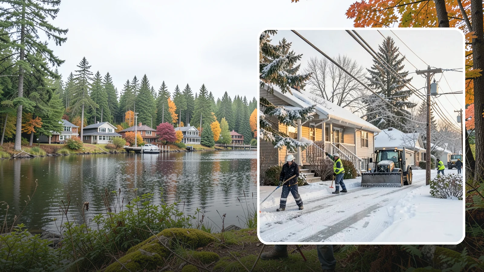 Ice Storm Response in La Conner, Skagit County, WA - We mobilize fast when a Western Washington ice storm glazes your property in a hard, hazardous shell.