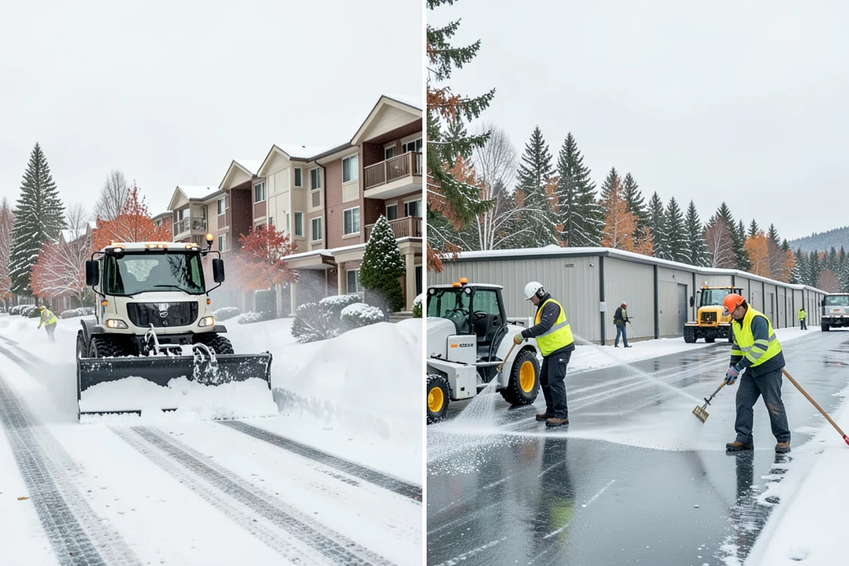 Ice Storm Response in Lake Forest Park, King County, WA - Monitor National Weather Service ice-accretion forecasts and stage crews before onset