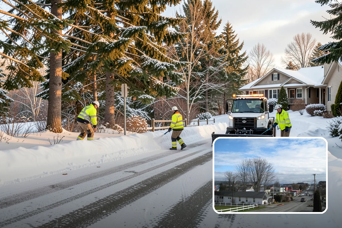 Ice Storm Response in Langley, Island County, WA - Fast dispatch during active glazing conditions when traction disappears