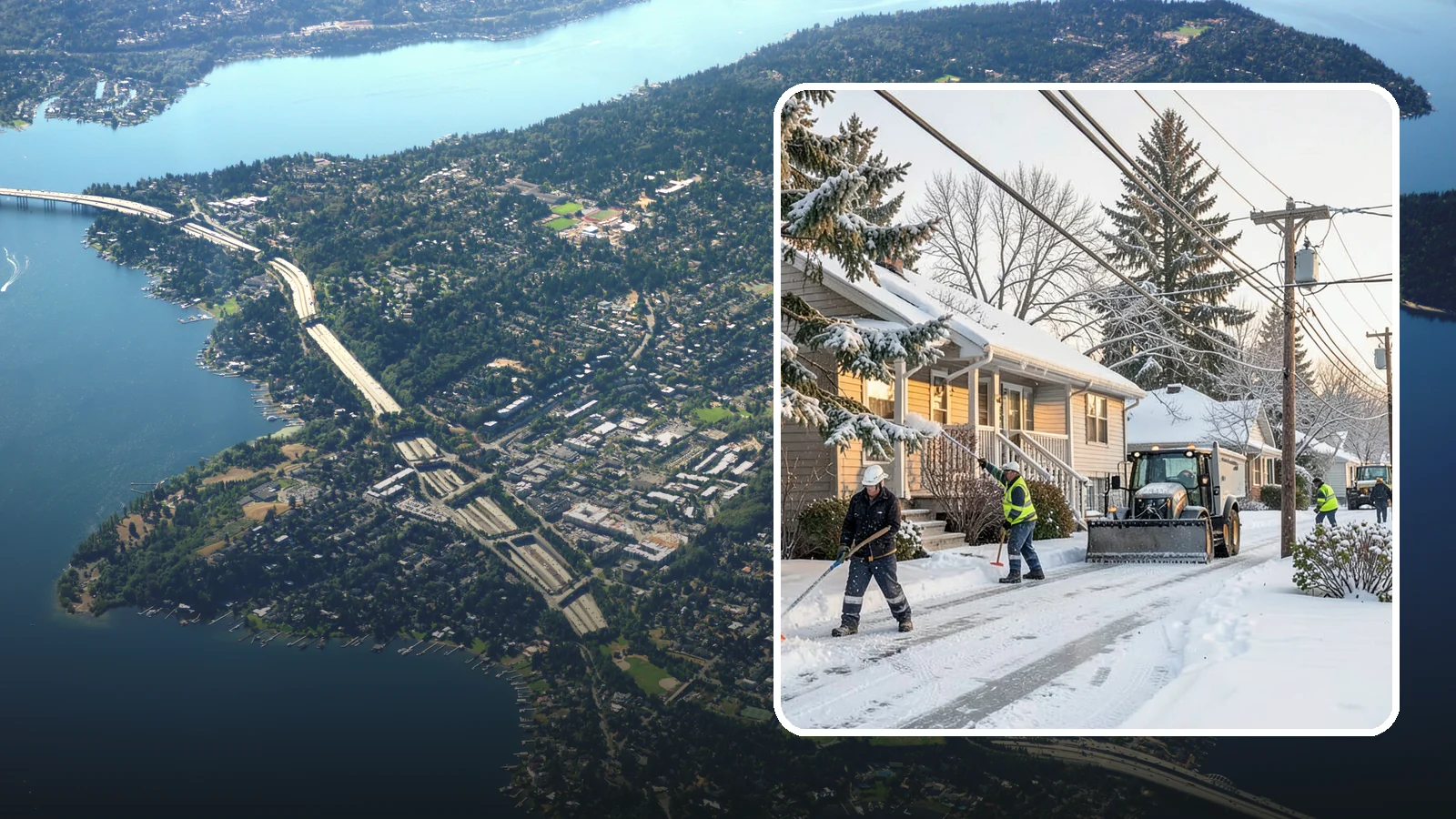 Ice Storm Response in Mercer Island, King County, WA - We mobilize fast when a Western Washington ice storm glazes your property in a hard, hazardous shell.