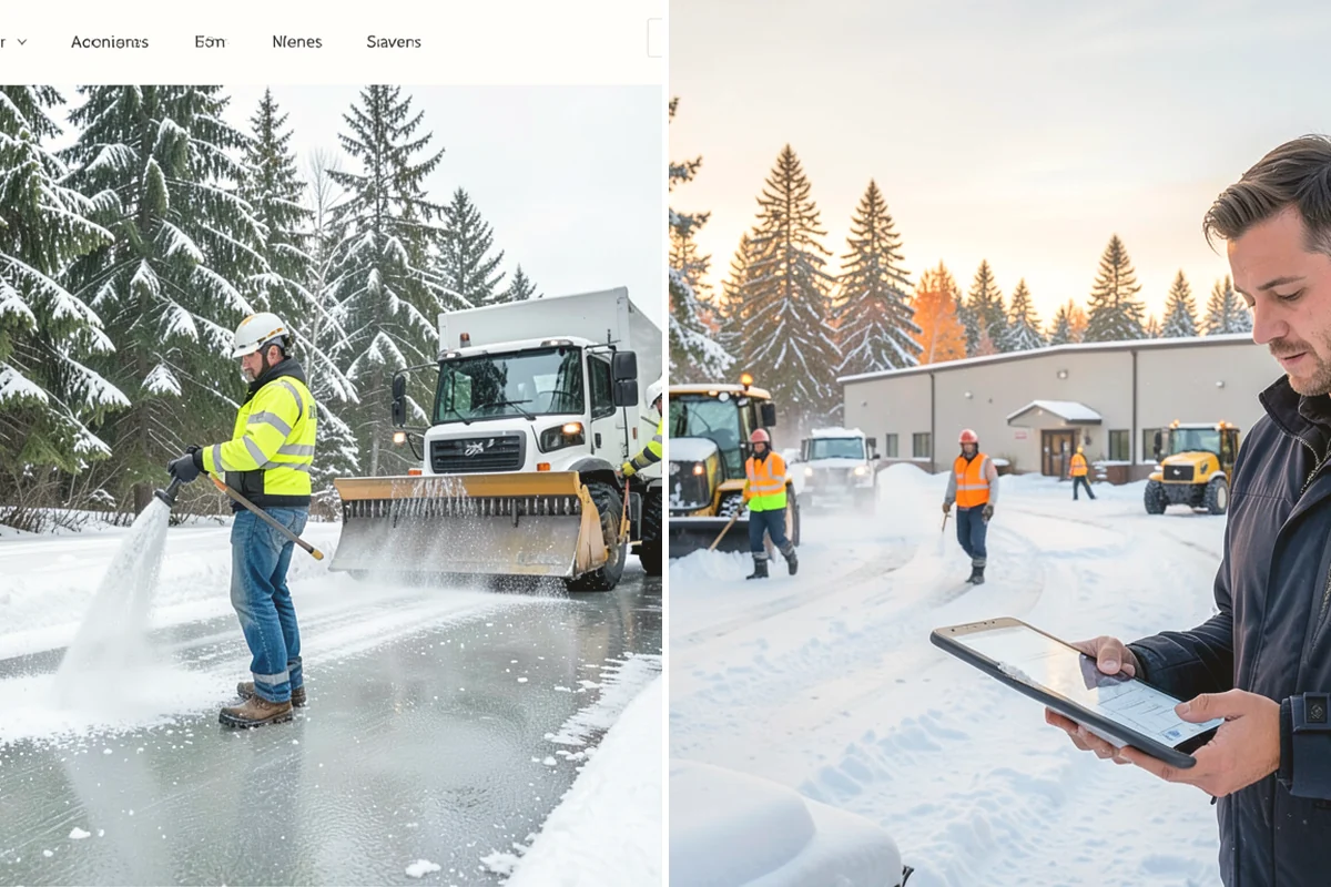 Ice Storm Response in Mercer Island, King County, WA - Monitor National Weather Service ice-accretion forecasts and stage crews before onset