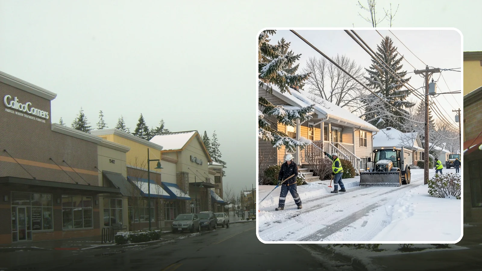 Ice Storm Response in Mill Creek, Snohomish County, WA - We mobilize fast when a Western Washington ice storm glazes your property in a hard, hazardous shell.