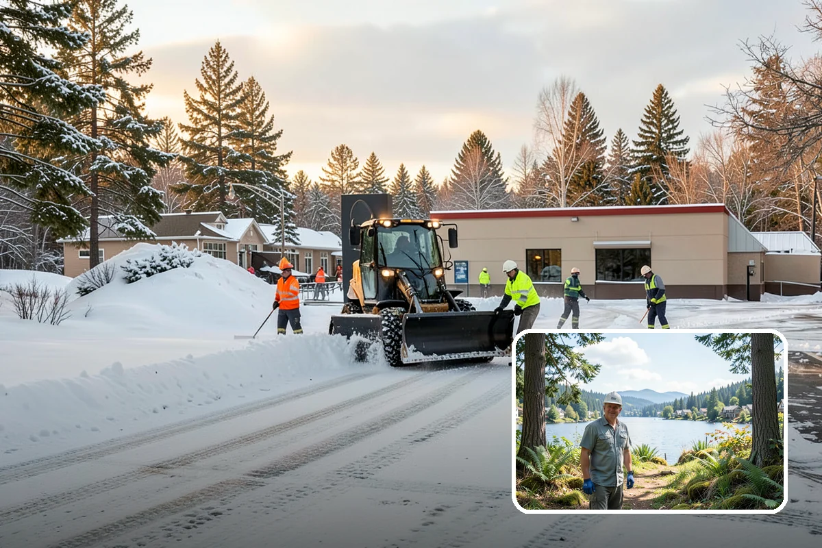 Ice Storm Response in Milton, King County, WA - Fast dispatch during active glazing conditions when traction disappears