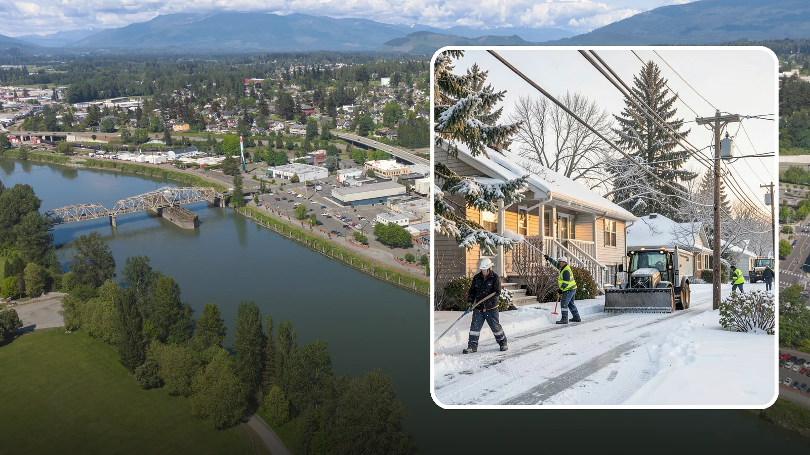 Ice Storm Response in Mount Vernon, Skagit County, WA - We mobilize fast when a Western Washington ice storm glazes your property in a hard, hazardous shell.