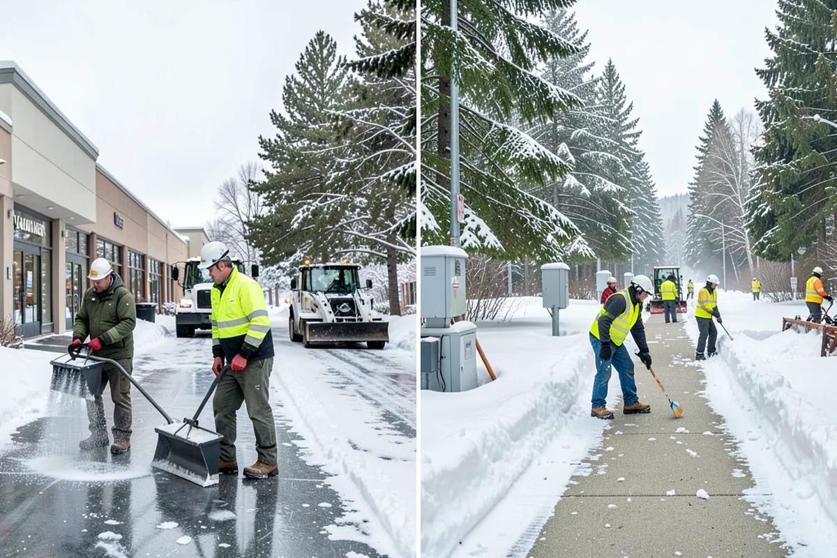 Ice Storm Response in Normandy Park, King County, WA - Monitor National Weather Service ice-accretion forecasts and stage crews before onset
