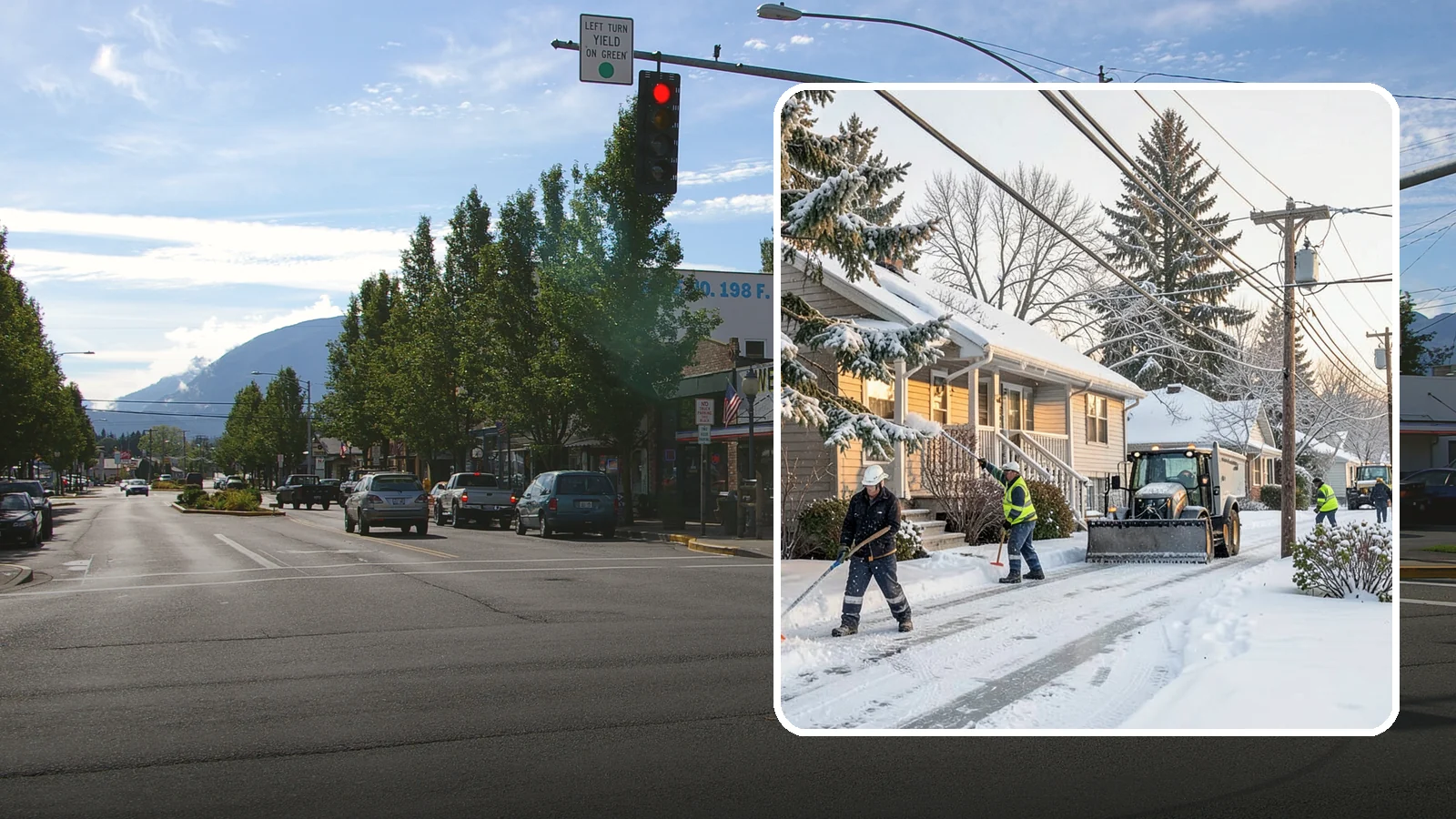 Ice Storm Response in North Bend, King County, WA - We mobilize fast when a Western Washington ice storm glazes your property in a hard, hazardous shell.