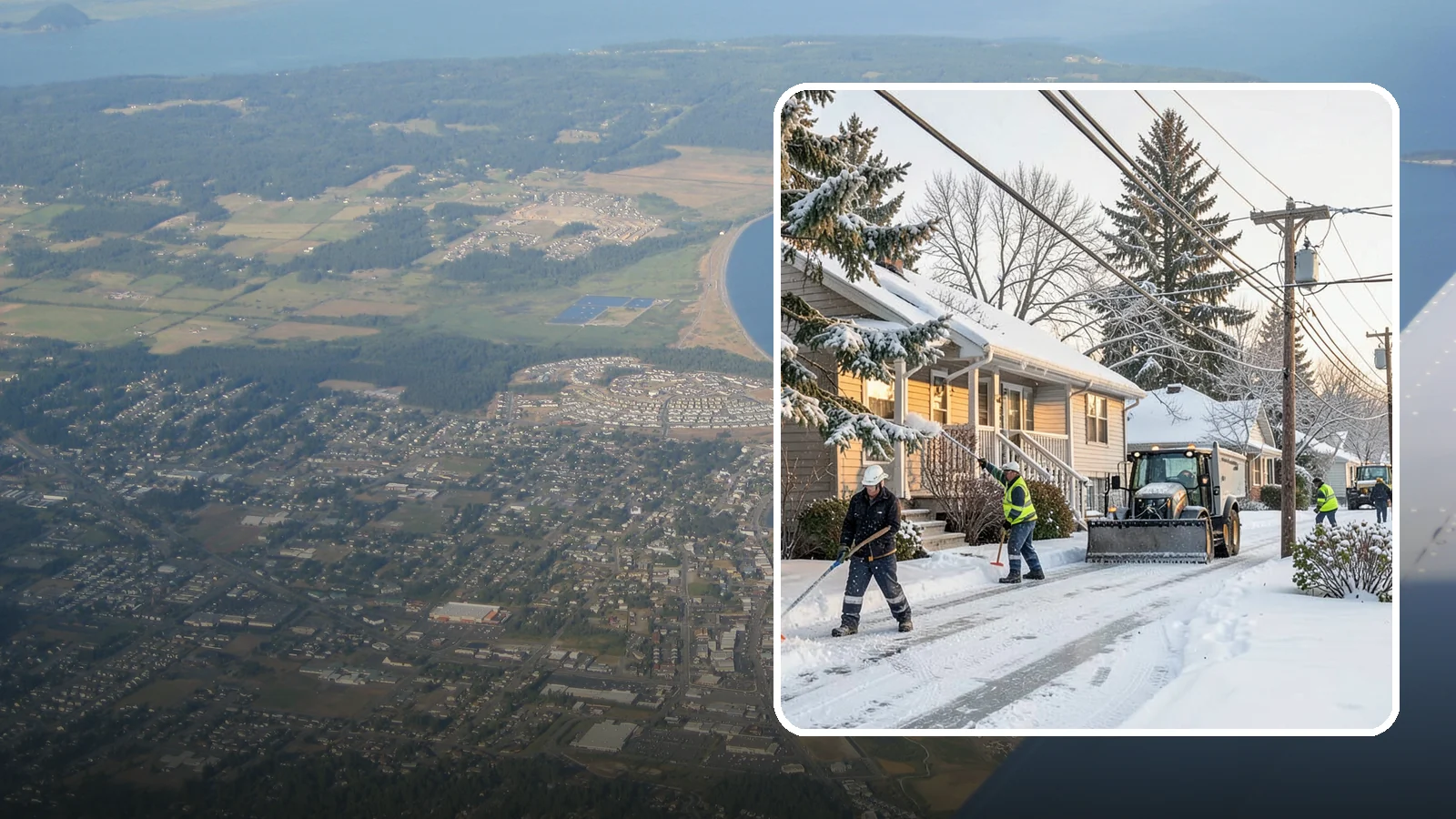 Ice Storm Response in Oak Harbor, Island County, WA - We mobilize fast when a Western Washington ice storm glazes your property in a hard, hazardous shell.