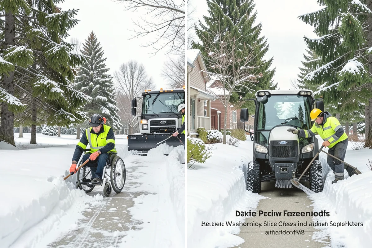 Ice Storm Response in Oak Harbor, Island County, WA - Monitor National Weather Service ice-accretion forecasts and stage crews before onset