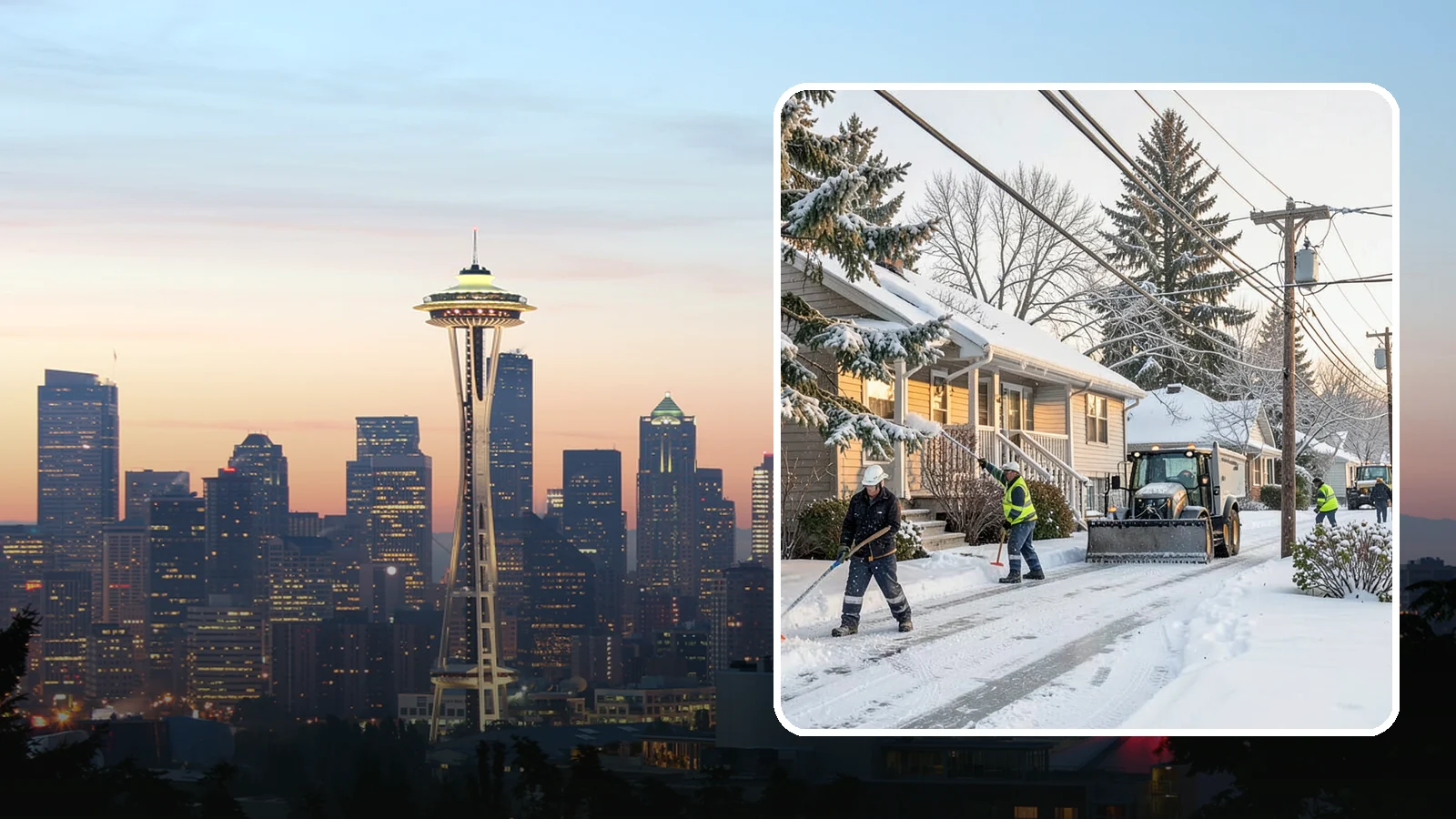 Ice Storm Response in Seattle, King County, WA - We mobilize fast when a Western Washington ice storm glazes your property in a hard, hazardous shell.