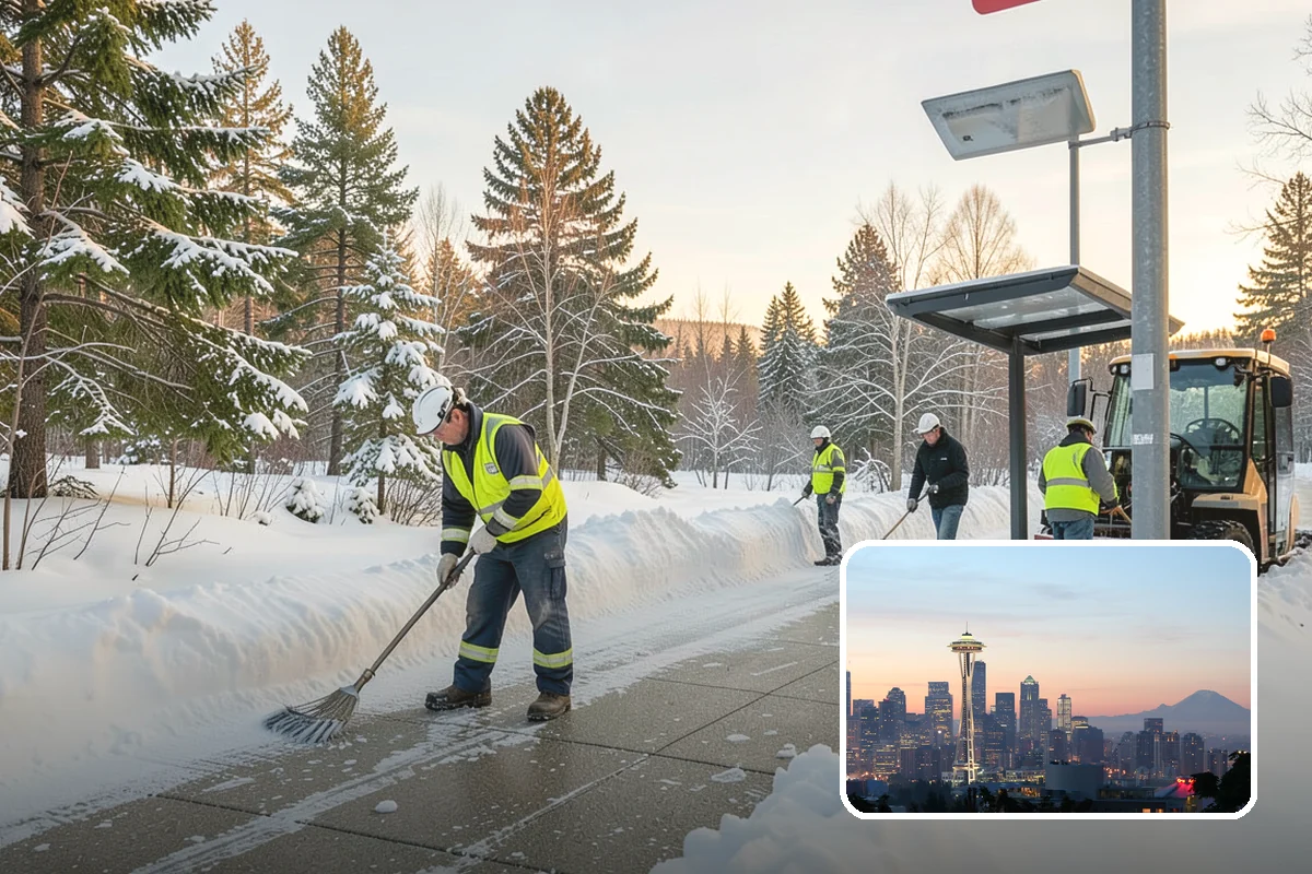 Ice Storm Response in Seattle, King County, WA - Fast dispatch during active glazing conditions when traction disappears