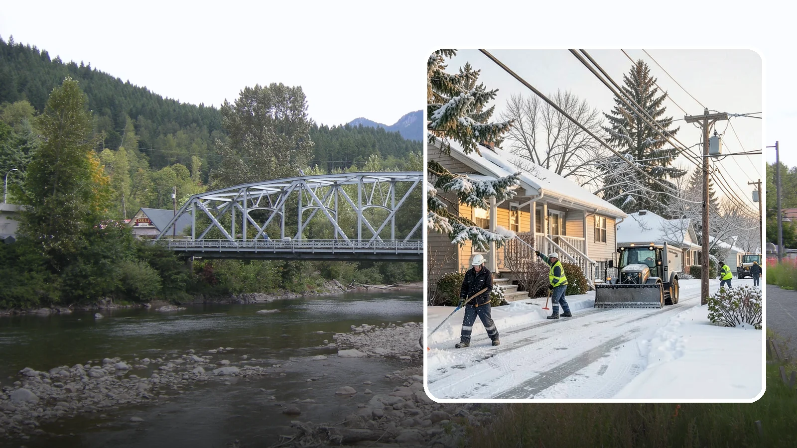 Ice Storm Response in Skykomish, King County, WA - We mobilize fast when a Western Washington ice storm glazes your property in a hard, hazardous shell.