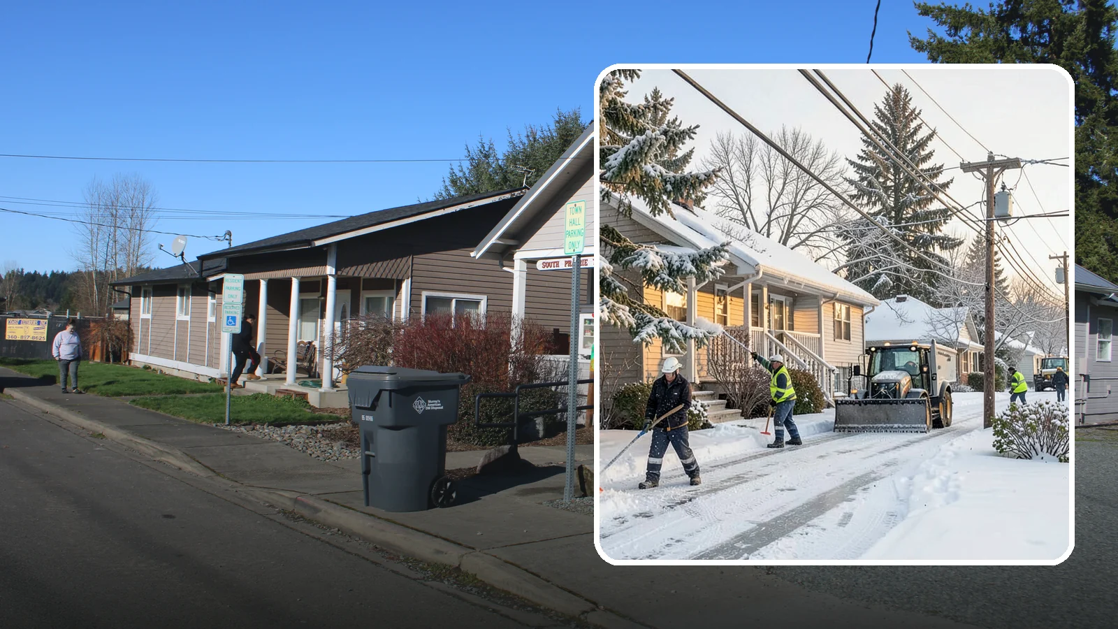 Ice Storm Response in South Prairie, Pierce County, WA - We mobilize fast when a Western Washington ice storm glazes your property in a hard, hazardous shell.