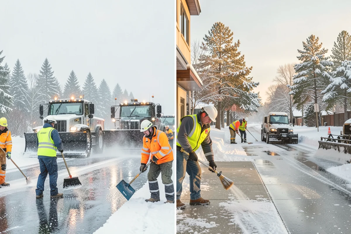 Ice Storm Response in Stanwood, Snohomish County, WA - Monitor National Weather Service ice-accretion forecasts and stage crews before onset