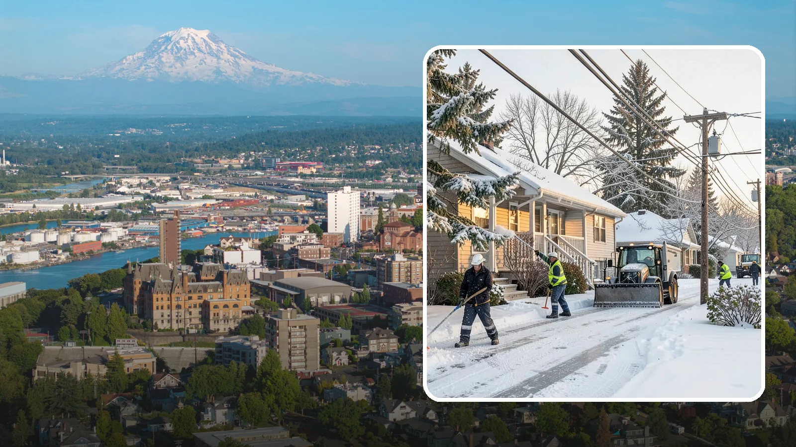 Ice Storm Response in Tacoma, Pierce County, WA - We mobilize fast when a Western Washington ice storm glazes your property in a hard, hazardous shell.
