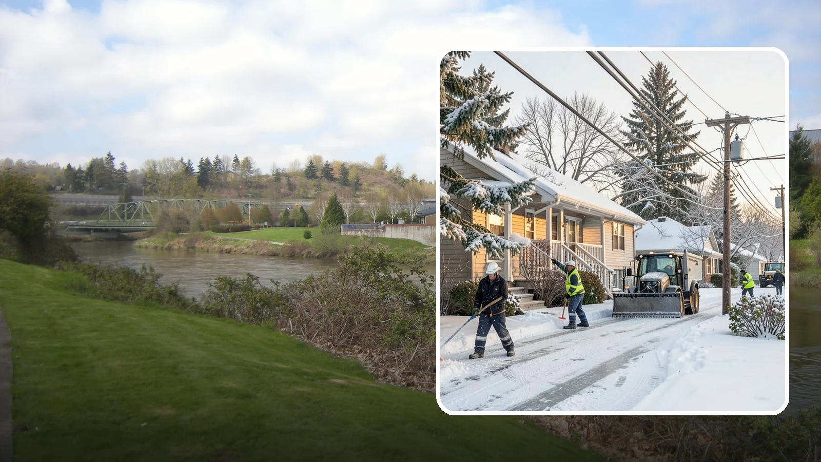 Ice Storm Response in Tukwila, King County, WA - We mobilize fast when a Western Washington ice storm glazes your property in a hard, hazardous shell.