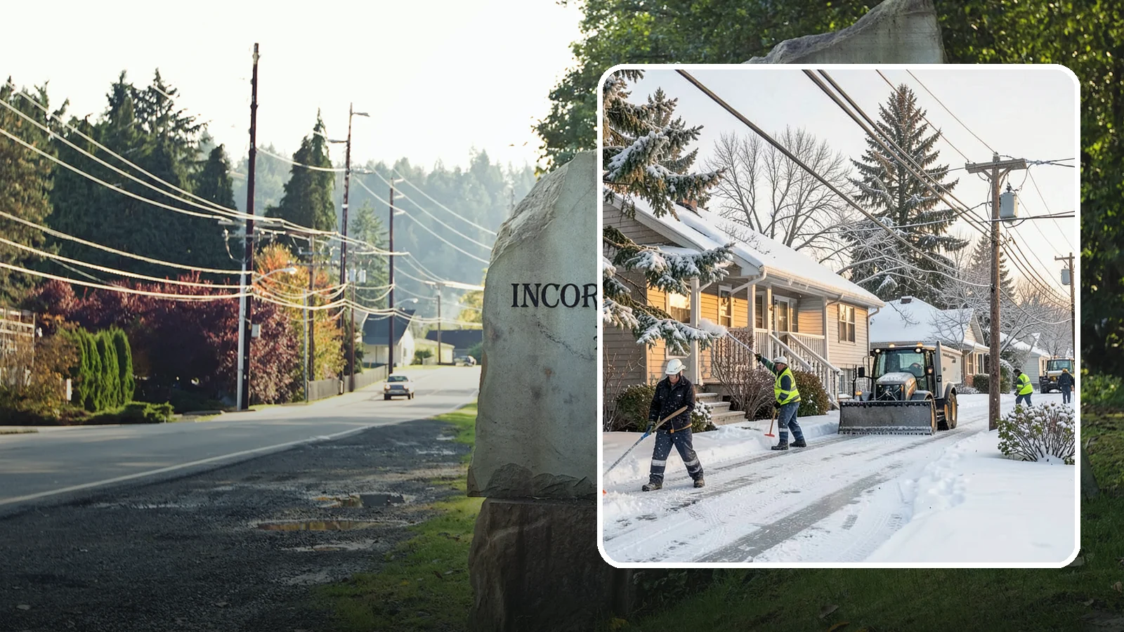 Ice Storm Response in Wilkeson, Pierce County, WA - We mobilize fast when a Western Washington ice storm glazes your property in a hard, hazardous shell.