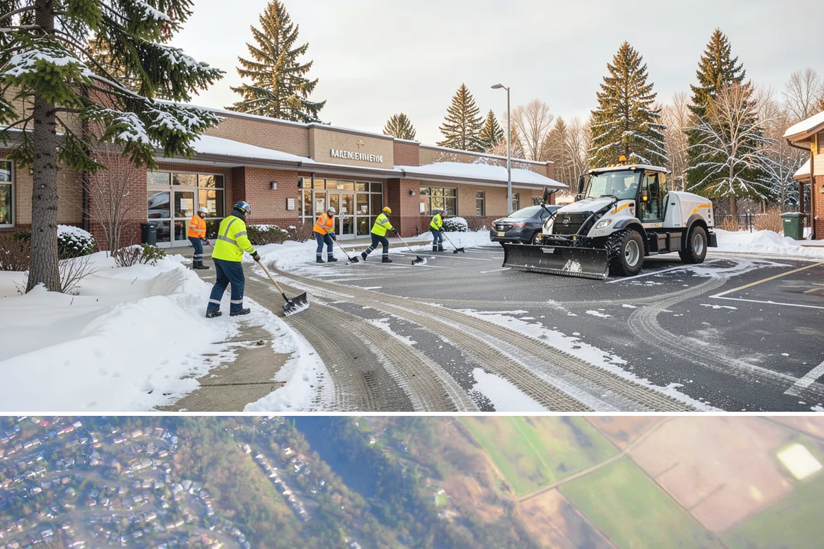 Industrial Facility Deicing in Algona, King County, WA - Coverage runs all winter with continuous shift-aligned readiness during the extended cold snaps that follow lowland outflow...