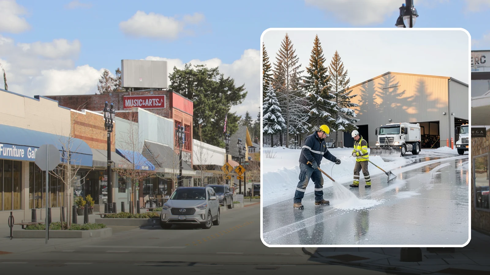 Industrial Facility Deicing in Bothell, King County, WA - Heavy-duty deicing for industrial sites, keeping truck routes, yard walkways, and equipment approaches safe for round-the-clock...