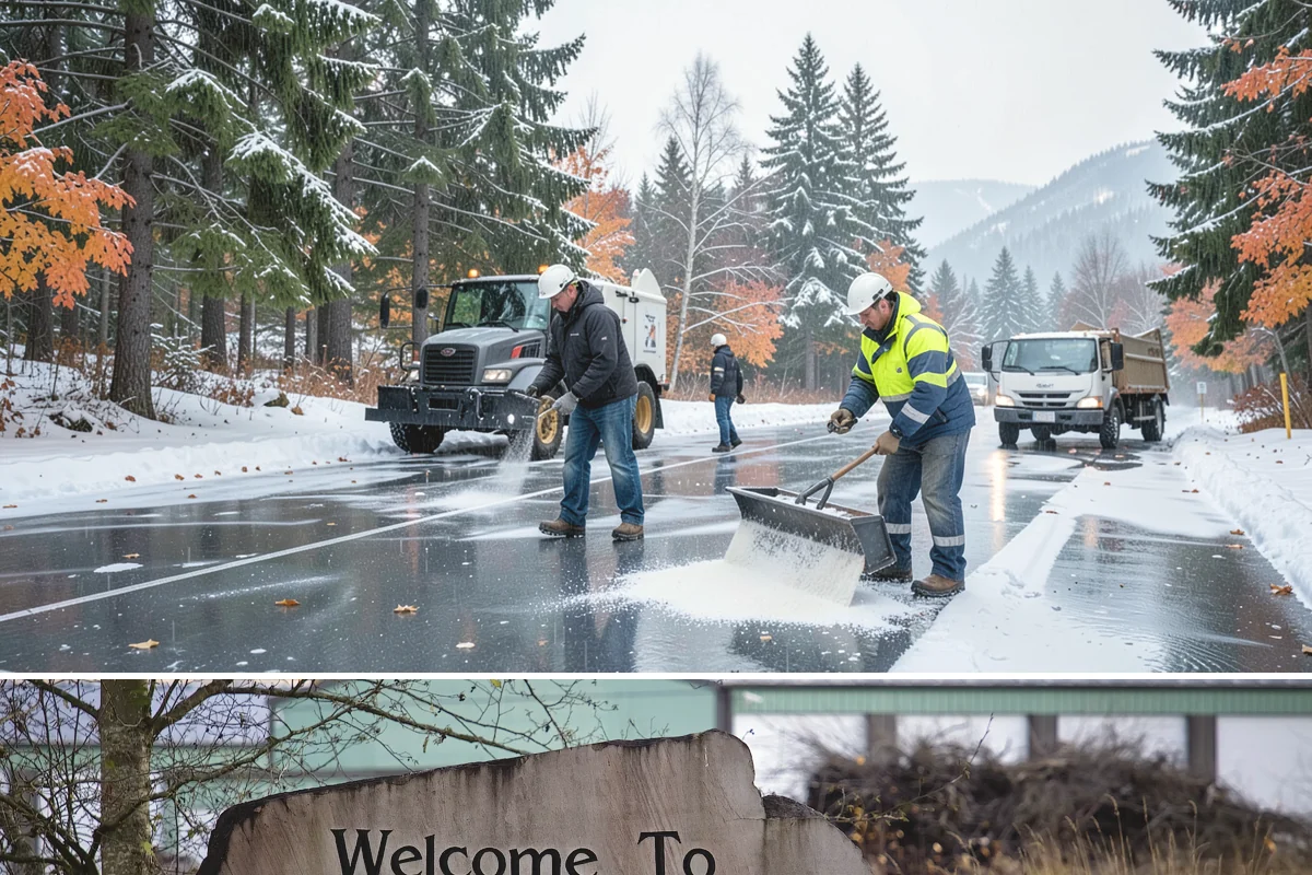 Industrial Facility Deicing in Buckley, Pierce County, WA - Coverage runs all winter with continuous shift-aligned readiness during the extended cold snaps that follow lowland outflow...