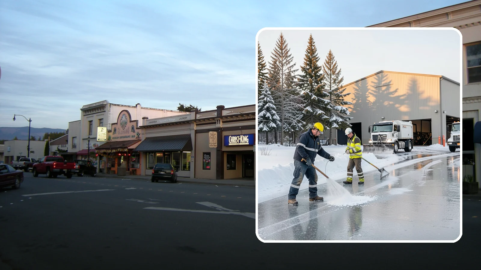 Industrial Facility Deicing in Burlington, Skagit County, WA - Heavy-duty deicing for industrial sites, keeping truck routes, yard walkways, and equipment approaches safe for round-the-clock...