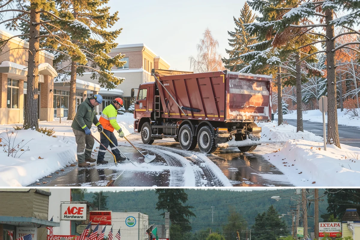 Industrial Facility Deicing in Carnation, King County, WA - Coverage runs all winter with continuous shift-aligned readiness during the extended cold snaps that follow lowland outflow...