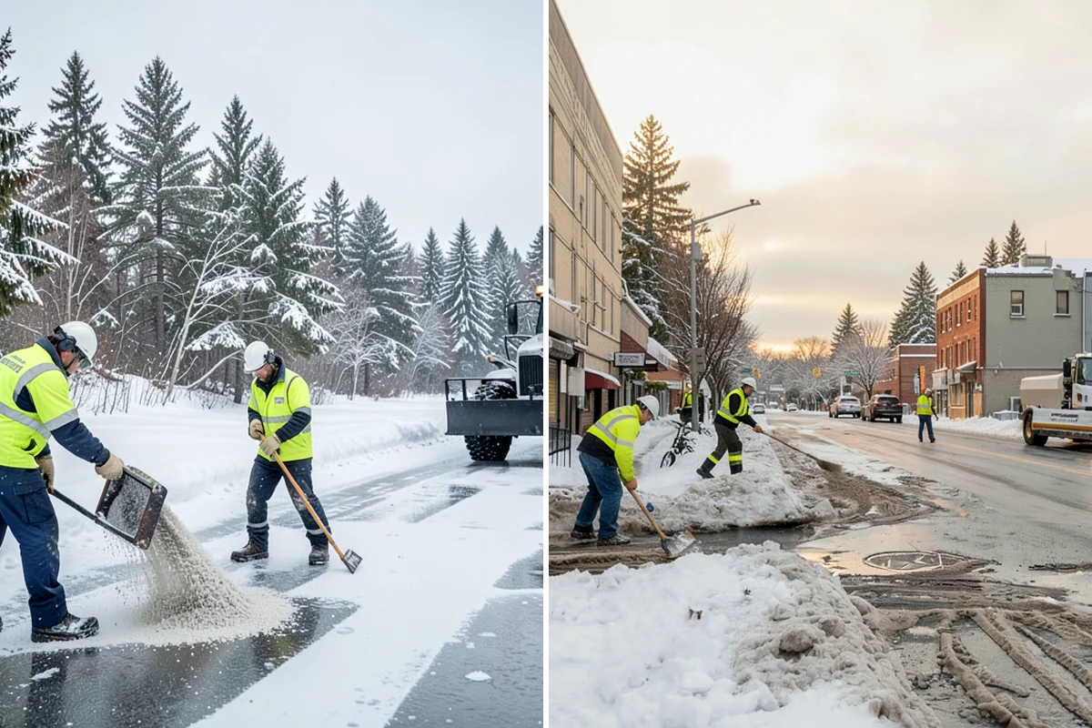 Industrial Facility Deicing in Concrete, Skagit County, WA - Assess truck lanes, walkways, and staging areas with site management
