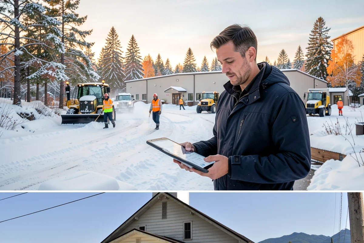 Industrial Facility Deicing in Concrete, Skagit County, WA - Coverage runs all winter with continuous shift-aligned readiness during the extended cold snaps that follow lowland outflow...