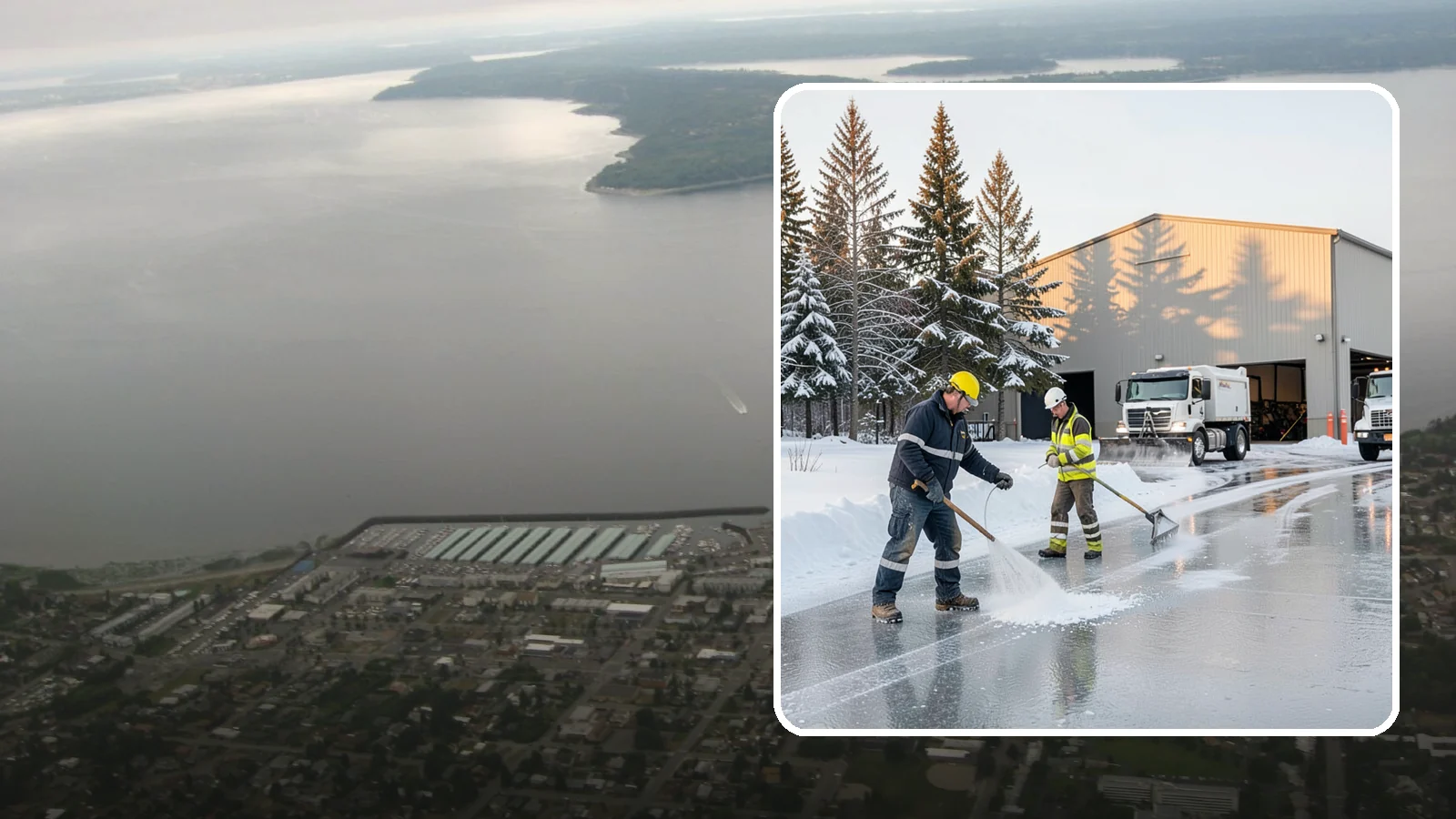Industrial Facility Deicing in Des Moines, King County, WA - Heavy-duty deicing for industrial sites, keeping truck routes, yard walkways, and equipment approaches safe for round-the-clock...