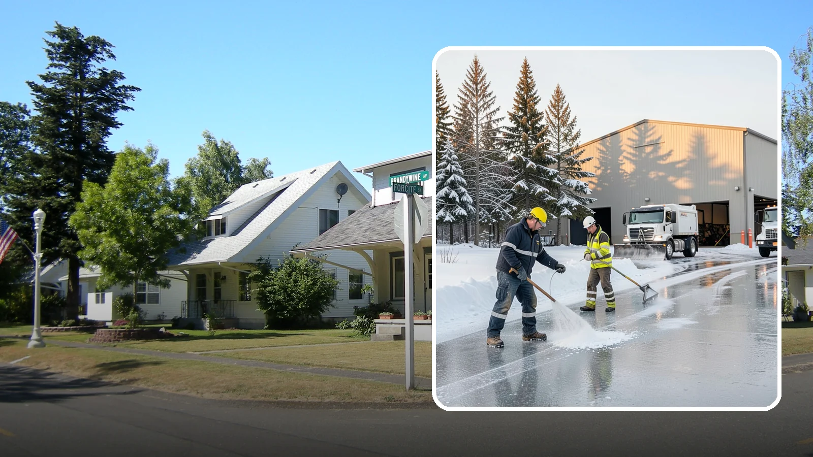 Industrial Facility Deicing in DuPont, Pierce County, WA - Heavy-duty deicing for industrial sites, keeping truck routes, yard walkways, and equipment approaches safe for round-the-clock...