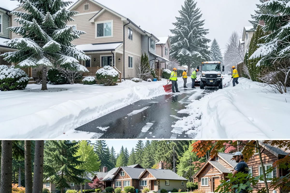 Industrial Facility Deicing in Edgewood, Pierce County, WA - Coverage runs all winter with continuous shift-aligned readiness during the extended cold snaps that follow lowland outflow...
