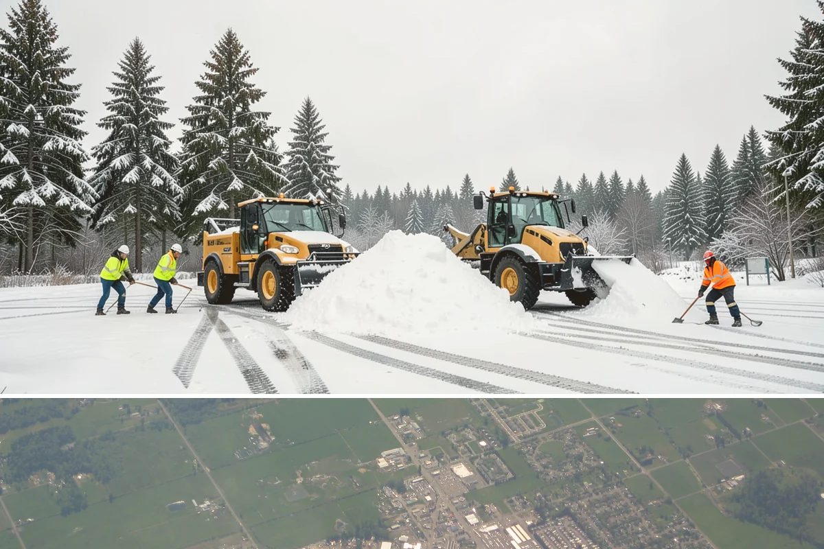 Industrial Facility Deicing in Enumclaw, King County, WA - Coverage runs all winter with continuous shift-aligned readiness during the extended cold snaps that follow lowland outflow...