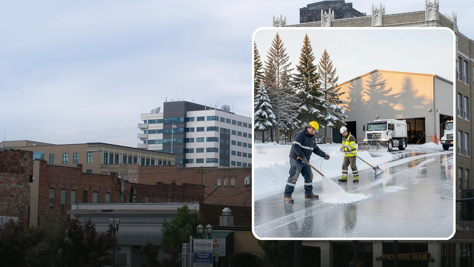 Industrial Facility Deicing in Everett, Snohomish County, WA - Heavy-duty deicing for industrial sites, keeping truck routes, yard walkways, and equipment approaches safe for round-the-clock...