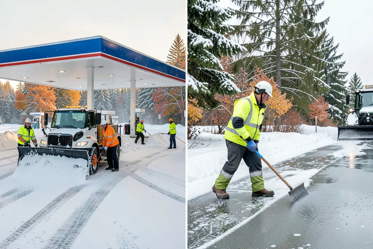 Industrial Facility Deicing in Everett, Snohomish County, WA - Assess truck lanes, walkways, and staging areas with site management