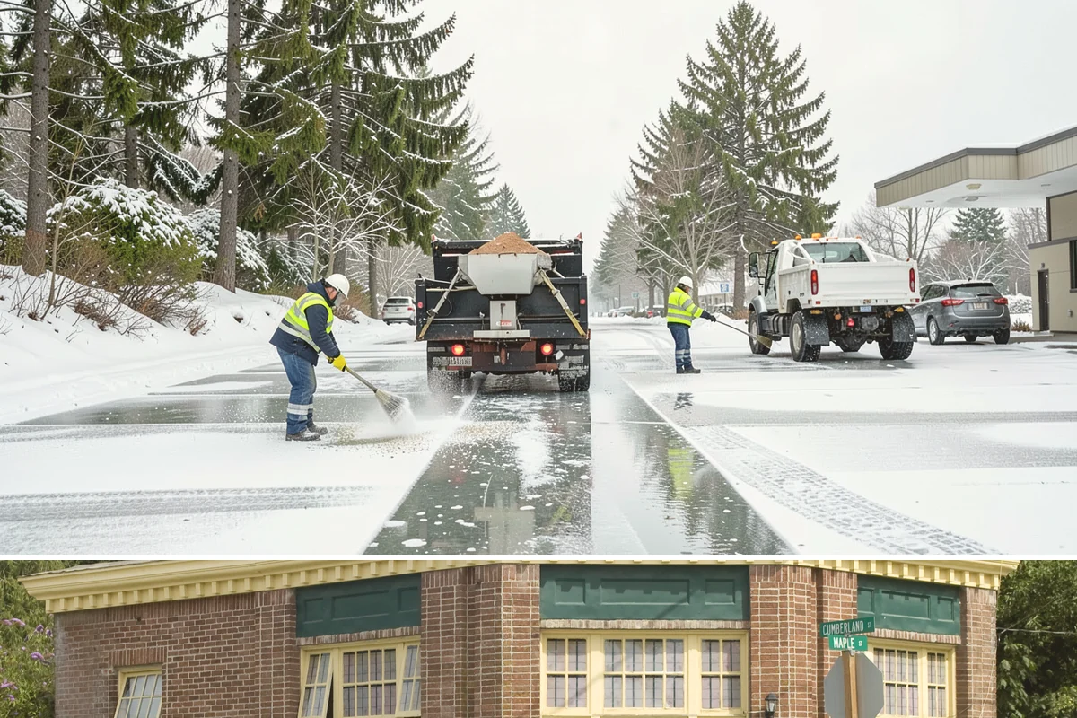 Industrial Facility Deicing in Hamilton, Skagit County, WA - Coverage runs all winter with continuous shift-aligned readiness during the extended cold snaps that follow lowland outflow...