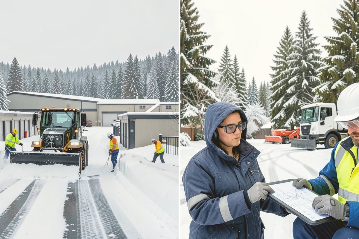 Industrial Facility Deicing in Kent, King County, WA - Assess truck lanes, walkways, and staging areas with site management