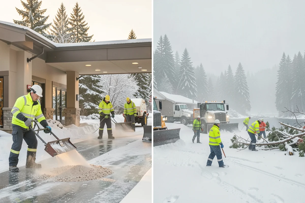 Industrial Facility Deicing in Kirkland, King County, WA - Assess truck lanes, walkways, and staging areas with site management