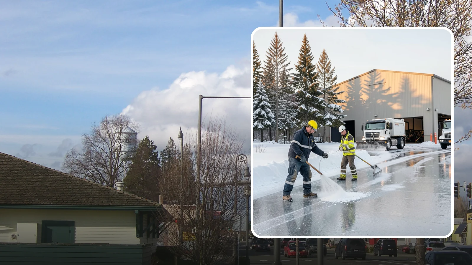 Industrial Facility Deicing in Marysville, Snohomish County, WA - Heavy-duty deicing for industrial sites, keeping truck routes, yard walkways, and equipment approaches safe for round-the-clock...