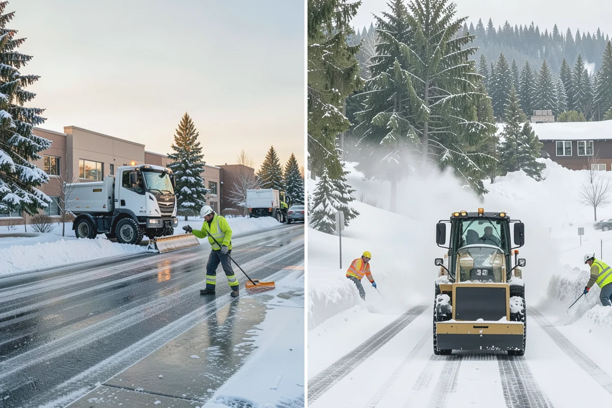 Industrial Facility Deicing in Marysville, Snohomish County, WA - Assess truck lanes, walkways, and staging areas with site management