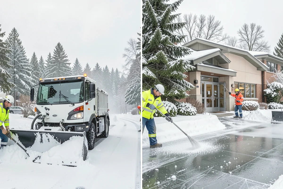 Industrial Facility Deicing in Mercer Island, King County, WA - Assess truck lanes, walkways, and staging areas with site management