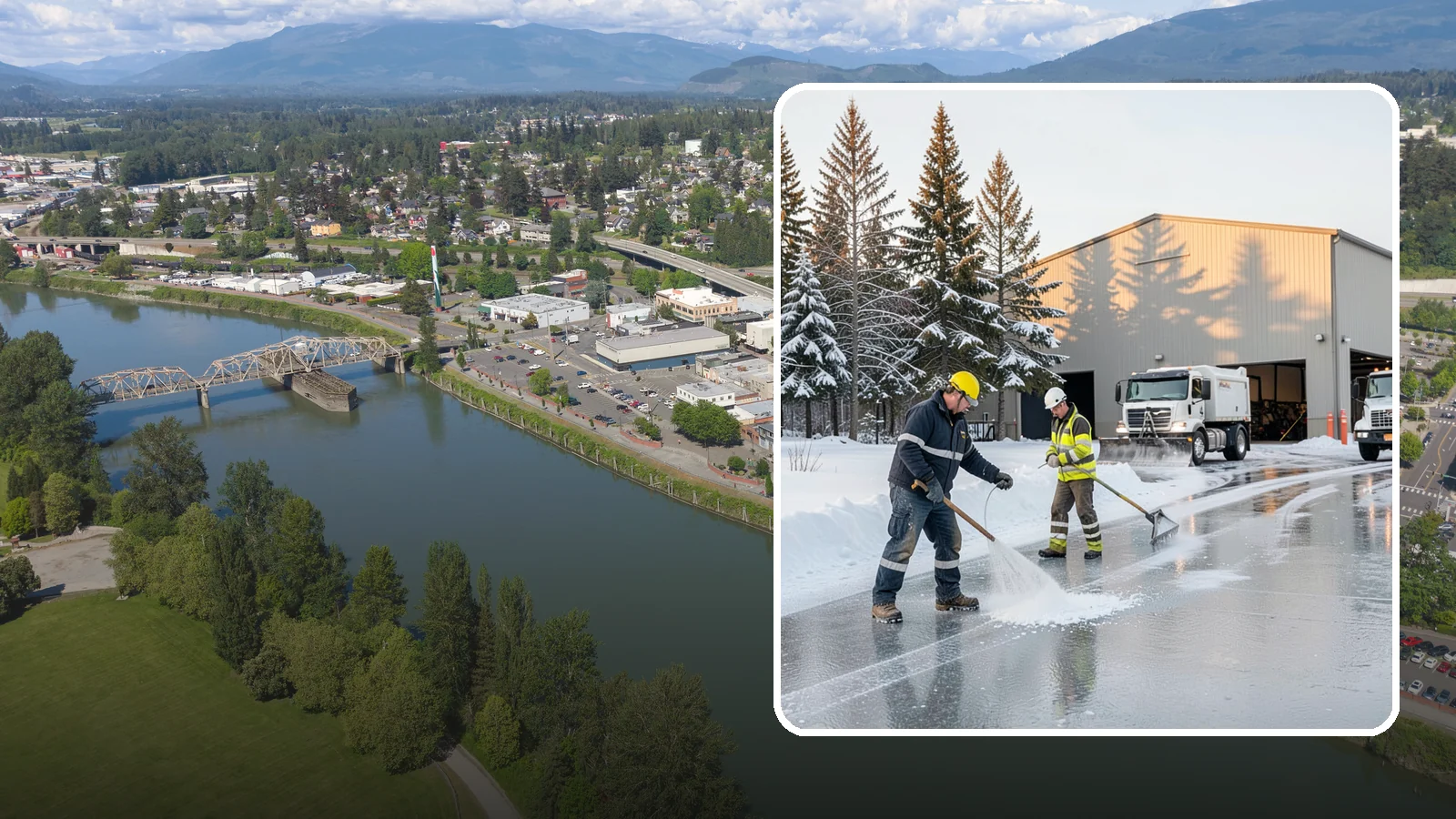 Industrial Facility Deicing in Mount Vernon, Skagit County, WA - Heavy-duty deicing for industrial sites, keeping truck routes, yard walkways, and equipment approaches safe for round-the-clock...