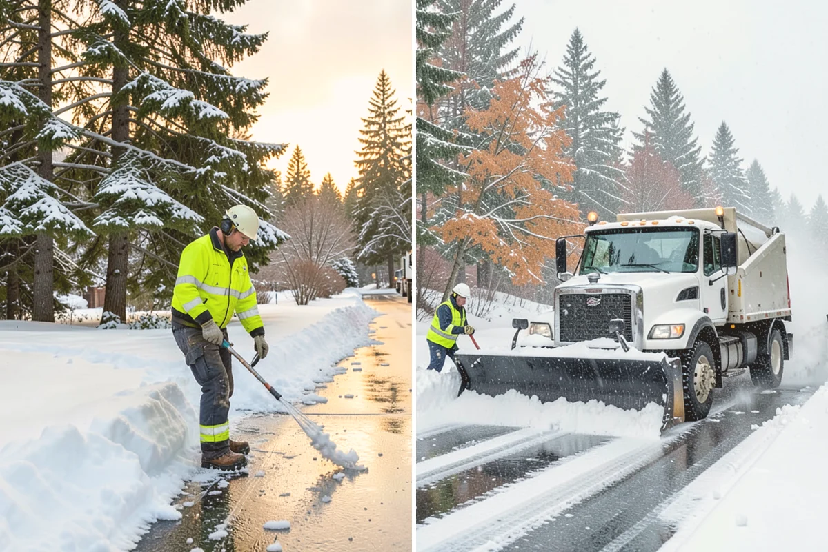 Industrial Facility Deicing in Mount Vernon, Skagit County, WA - Assess truck lanes, walkways, and staging areas with site management